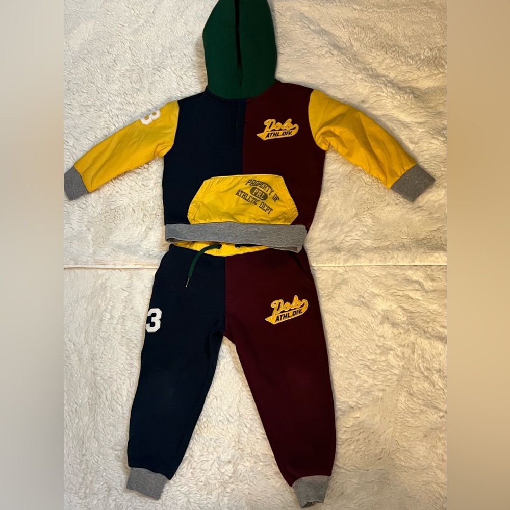 2piece set, Toddler boys Polo Ralph Lauren sweatsuit size 3T